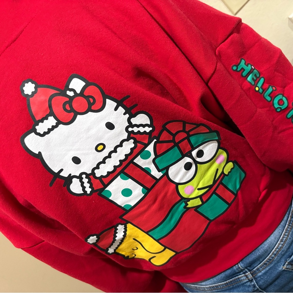 Hello Kitty Festive Red Sweatshirt for Kids